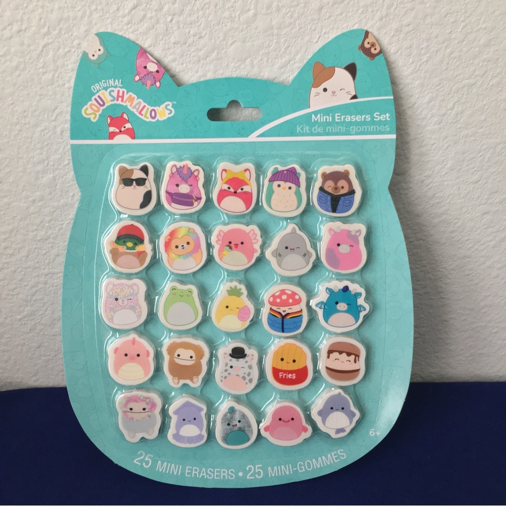 Squishmallow Novelty Erasers 25pc. Set